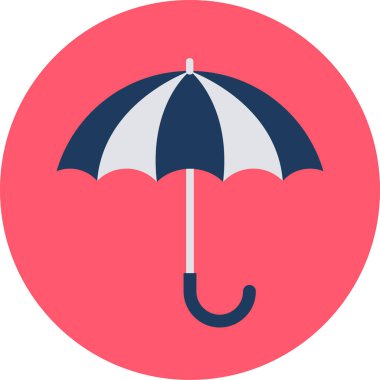 şemsiye simgesi vektör illüstrasyonu