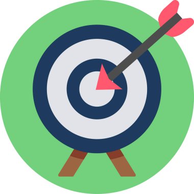 hedef düz vektör simgesi