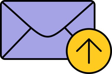 Üzerinde işaret olan bir zarf.