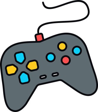 Bir oyun denetleyicisinin vektör illüstrasyonu