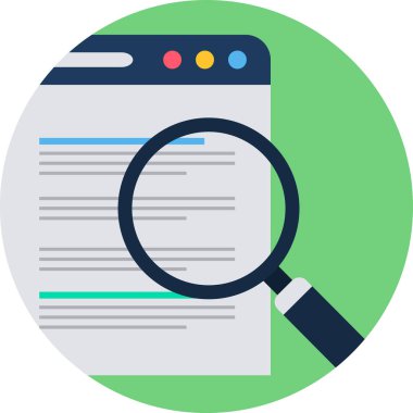 Renkli bir vektör simgesi