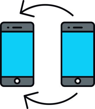 Akıllı telefon vektör çizim