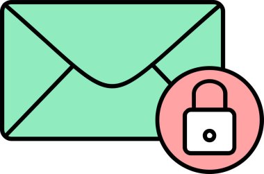 E- posta simgesinin vektör illüstrasyonu