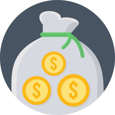 para ve dolar banknotları vektör simgesi.