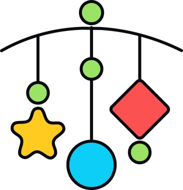 Yılbaşı ve yeni yıl vektör illüstrasyonu