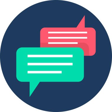 konuşma kabarcığı vektörü simgesi