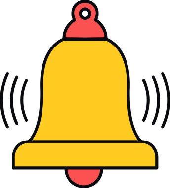 Çan simgesi vektör illüstrasyonu