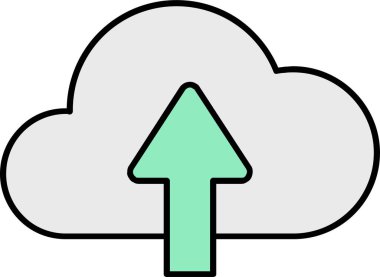 bulut indirme vektörü simgesi