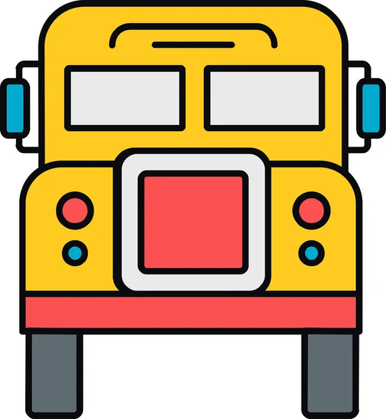 Una Escuela Educación Icono Vector Plano — Vector de stock