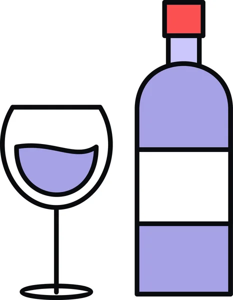 Ilustração Vetorial Copo Vinho —  Vetores de Stock