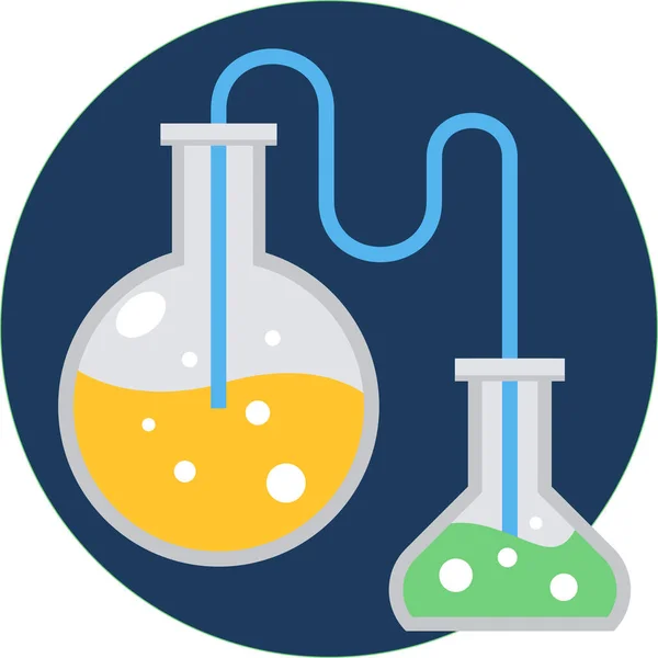 Science Laboratoire Icône Vecteur Plat Médical — Image vectorielle