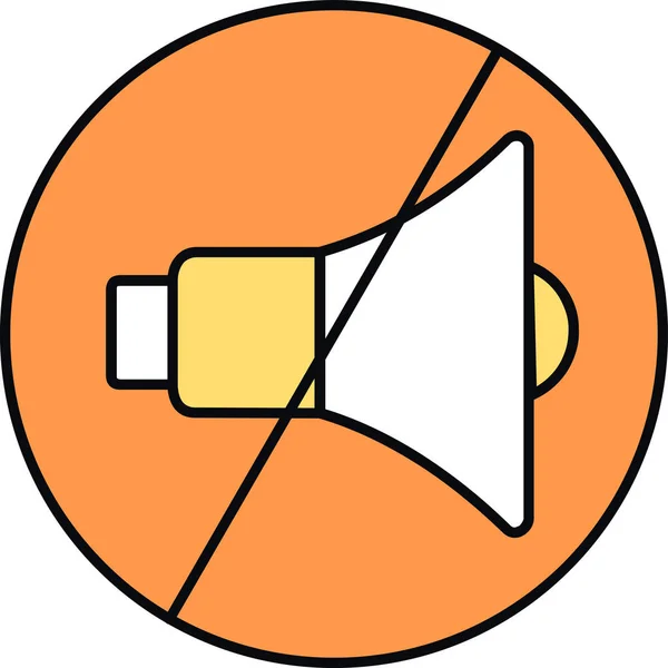 Bir hoparlörün vektör çizimi