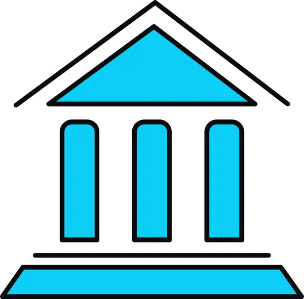 Vectoricoon Bankgebouw — Stockvector