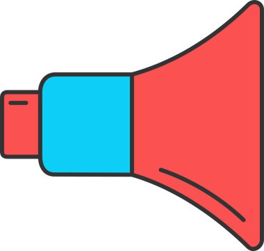 Bir hoparlörün vektör çizimi