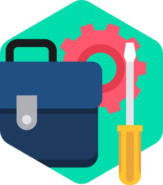 iş ve finans düz vektör simgesi