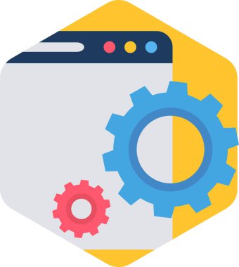 Simge, vektör illüstrasyonu ayarlanıyor 