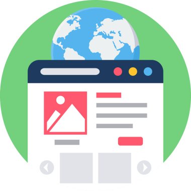 genel ağ vektör simgesi