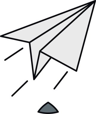 Kağıt düzlemin vektör illüstrasyonu