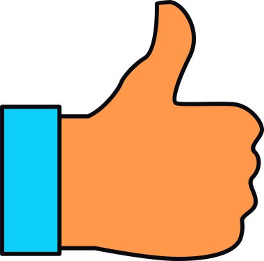 El hareketi simgesi, vektör illüstrasyonu