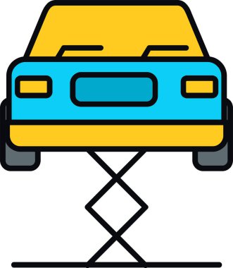 araba servisi vektör simgesi