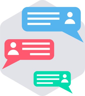 ileti ikonu vektör illüstrasyonu