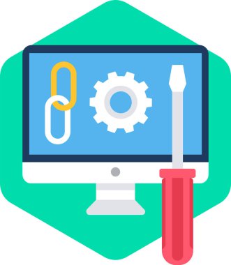 seo ve pazarlama satırı vektör simgesi.