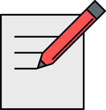 Siyah arkaplanda kalem vektörü simgesi