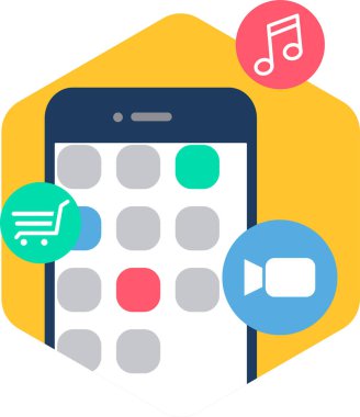 mobil pazarlama vektör simgesi