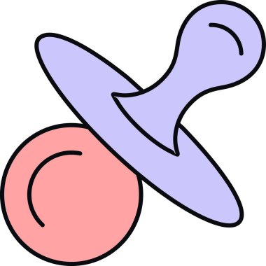 Gülen pembe bir fokun karikatür çizimi