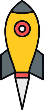 bir sarı ve turuncu vektör simgesi