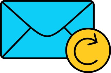 Bir mektup zarfının vektör illüstrasyonu