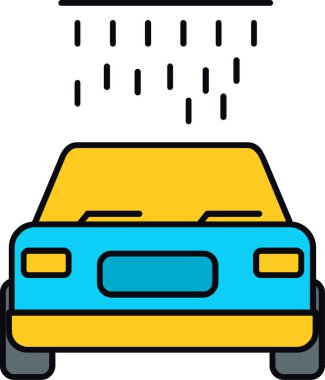 bir okul otobüsünün vektör illüstrasyonu