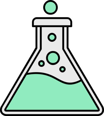 Bir laboratuvar test tüpünün vektör illüstrasyonu