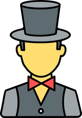 Şerifin karikatür çizimi.