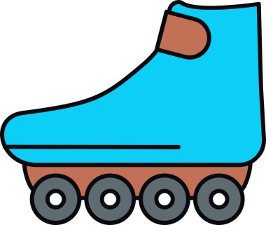 Çizgi film patenlerinin vektör çizimi