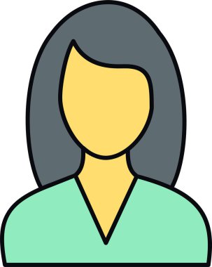 kullanıcı avatar vektör simgesi