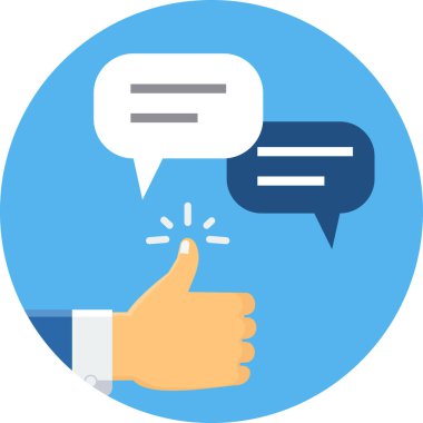 Konuşma baloncukları simgesi. vektör illüstrasyonu