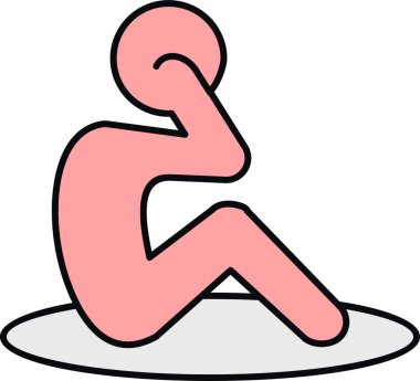 Çizgi film karakterinin vektör çizimi