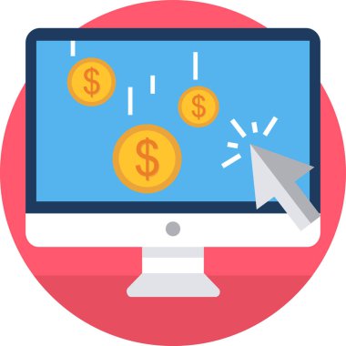 seo ve pazarlama satırı vektör simgesi.