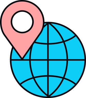 harita pin vektör simgesi