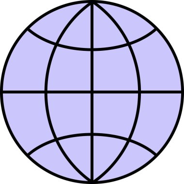 Bir kürenin vektör illüstrasyonu