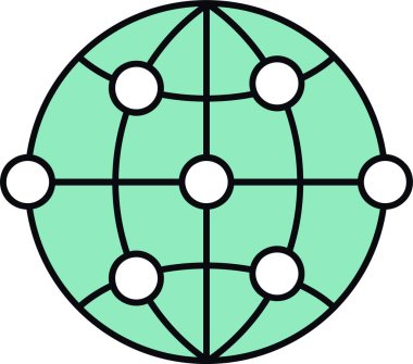 genel ağ vektör simgesi