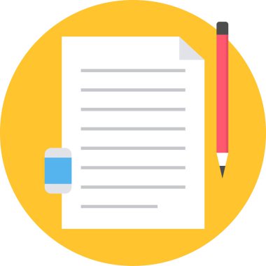 Kalem vektörü simgesi olan pano