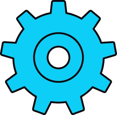 dişli tekerlek vektör simgesi