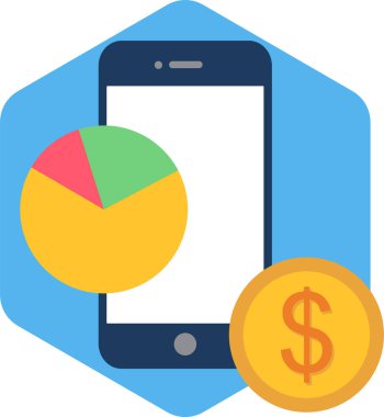 finansal düz renkli vektör simgesi