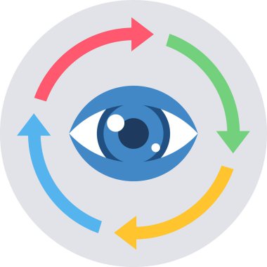 Seo ve pazarlama simgelerinin vektör illüstrasyonu