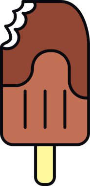 Bir çikolatanın karikatür çizimi