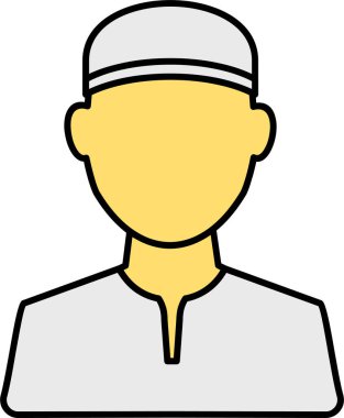 Bir adamın karikatür çizimi