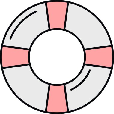 Renkli daire simgesinin vektör illüstrasyonu