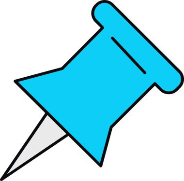 Beyaz arkaplanda ataç vektör illüstrasyonuName